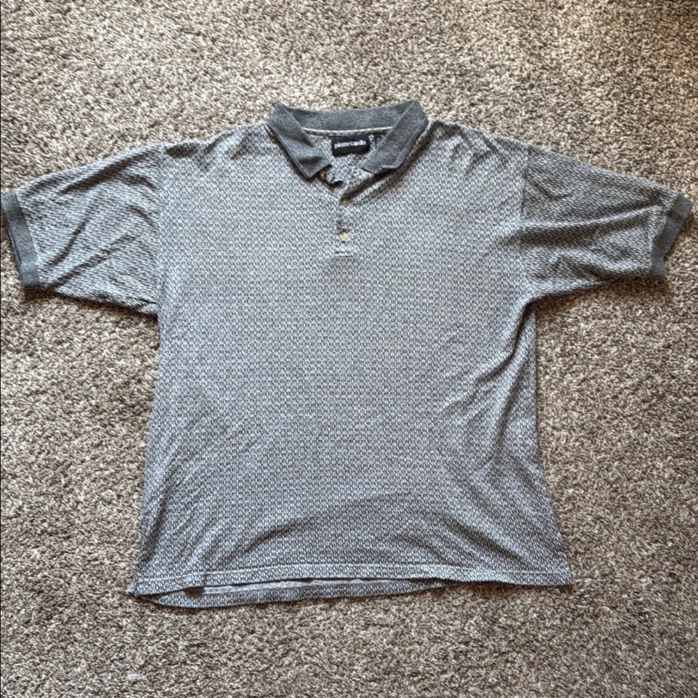 Men's Pierre Cardin Grey Pattern Polo